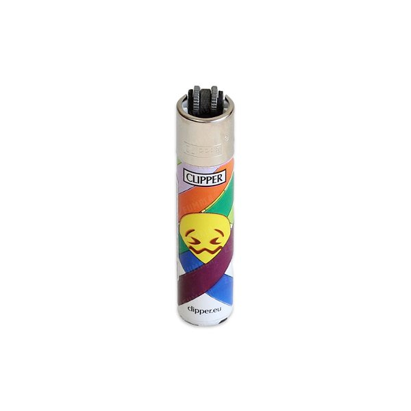 Isqueiro Grande Clipper Emoji - Confounded