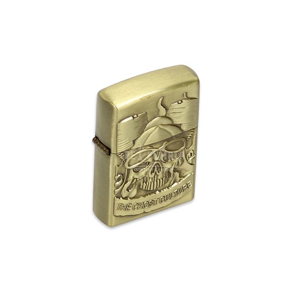 Isqueiro Caveira III  - Dourado