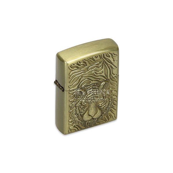 Isqueiro de Fluido Tigre - Dourado