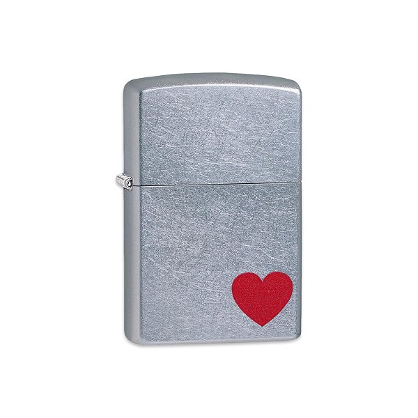 Isqueiro Zippo - Red Heart Love Chrome
