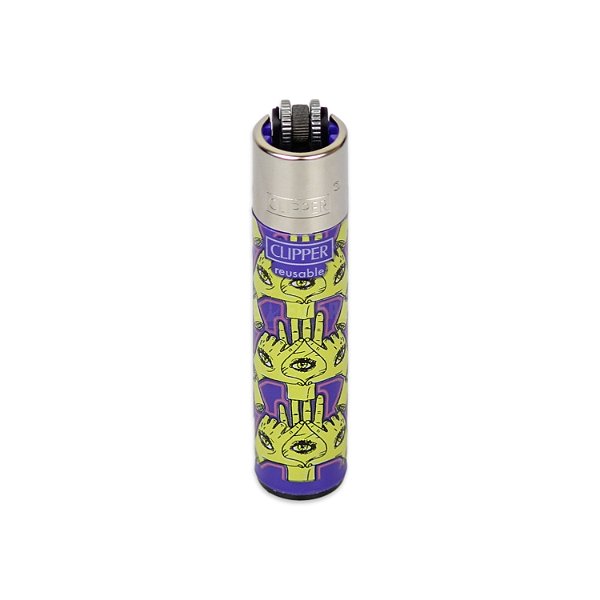 Isqueiro Grande Clipper Psycho Repeat Roxo
