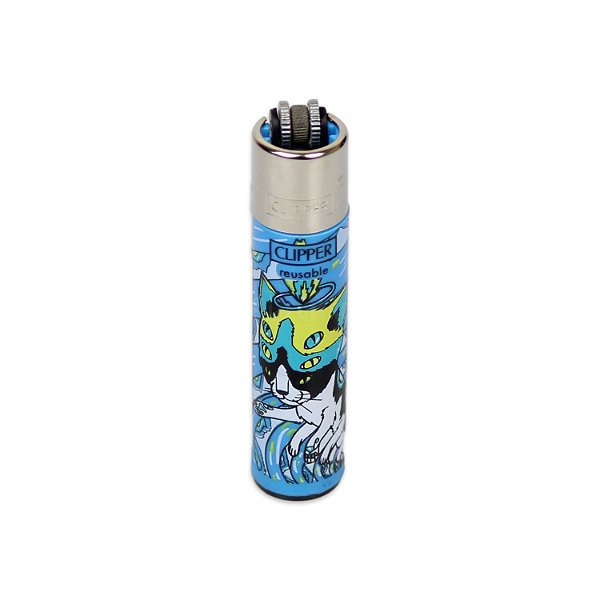Isqueiro Grande Clipper Psycho Repeat Azul