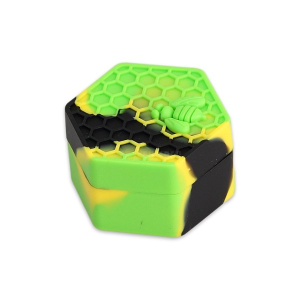 Slick Container Colméia 26 ml - Verde Amarelo Preto