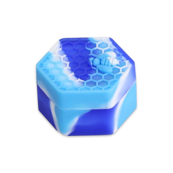 Slick Container Colméia 26 ml - Azul Escuro Branco Azul Claro