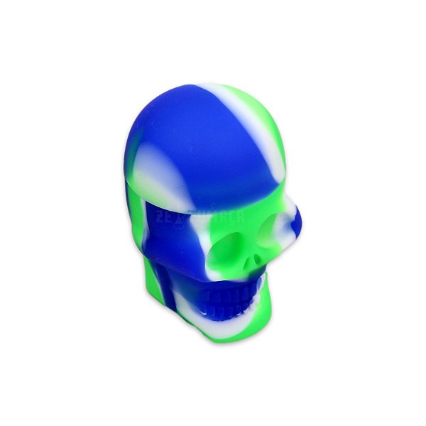 Slick Container Caveira 15 ml - Verde Branco Azul