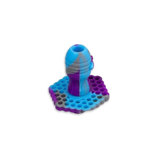 Carb Cap de Silicone - Mix Roxo Azul Cinza