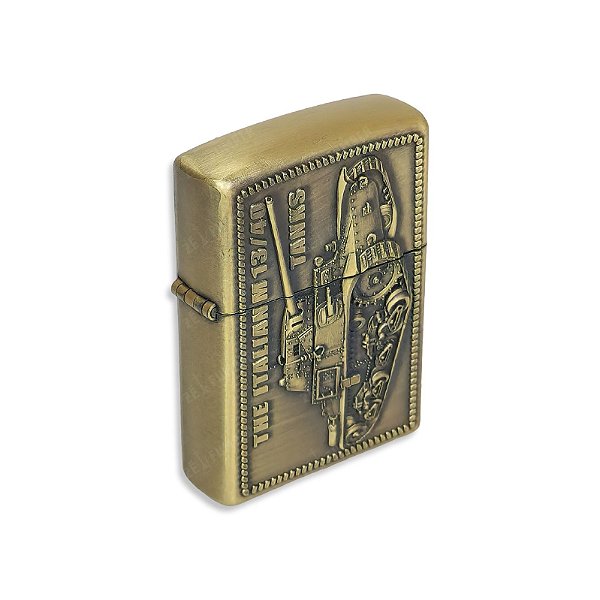 Isqueiro World of Tanks III  - Dourado Envelhecido