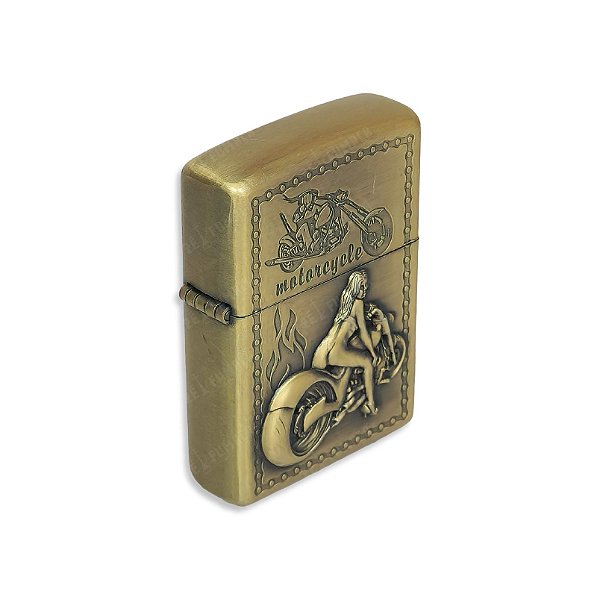 Isqueiro Rider I  - Dourado Envelhecido