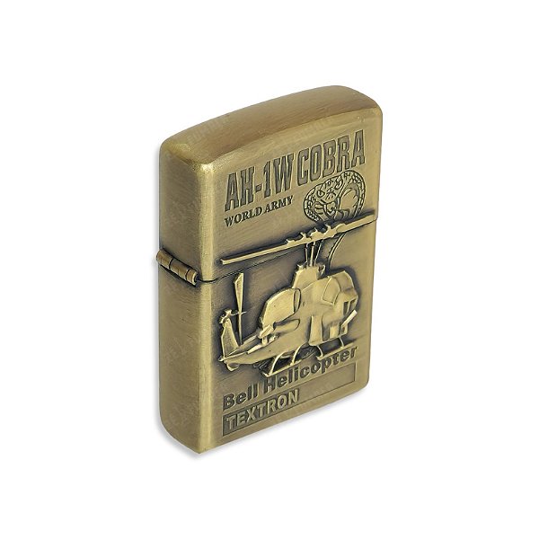 Isqueiro Helicóptero AH-1W Cobra  - Dourado Envelhecido