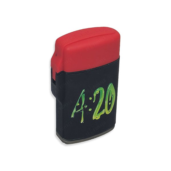 Isqueiro Maçarico Zengaz 4:20 - Mix Preto Vermelho