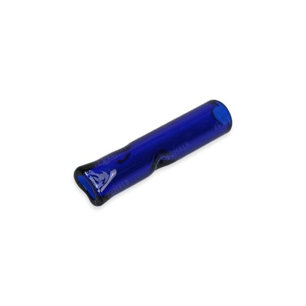 Piteira de Vidro Curta 7 mm - Ponta Chata (Azul)