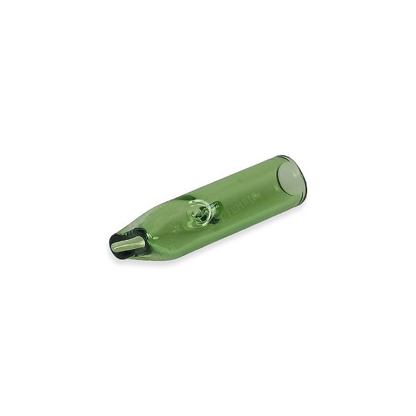 Piteira de Vidro Curta 8 mm - Ponta Chata (Verde)