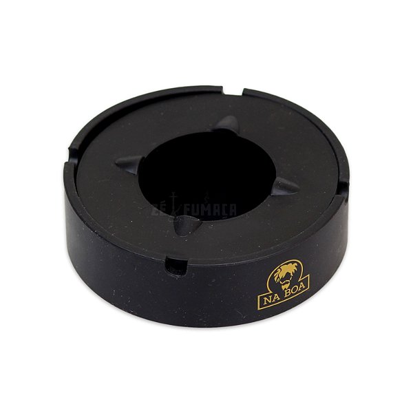 Cinzeiro Grande c/ Tampa Na Boa - Mix Preto Amarelo