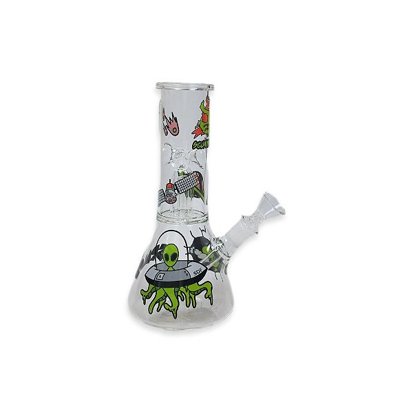 Glass Ice Bong Percolator Squadafum - Space