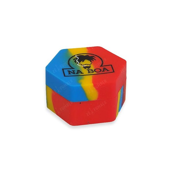 Slick Container Hexágono Na Boa 26 ml - Vermelho Amarelo Azul