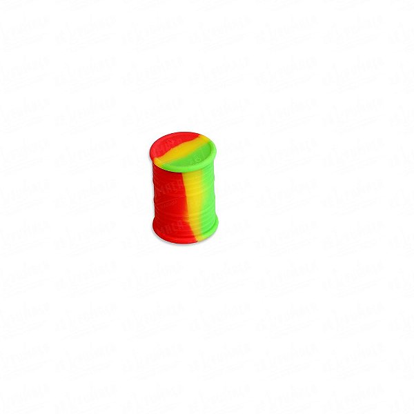 Slick Container Barril de Silicone 11 ml - Mix Vermelho Amarelo Verde