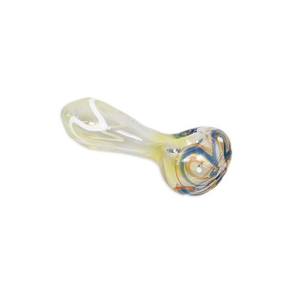Pipe de Vidro - Mix Amarelo Branco Azul