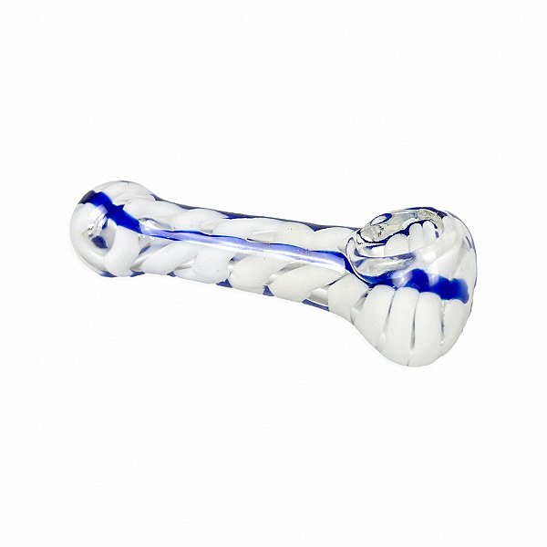 Pipe de Vidro - Mix Branco Azul