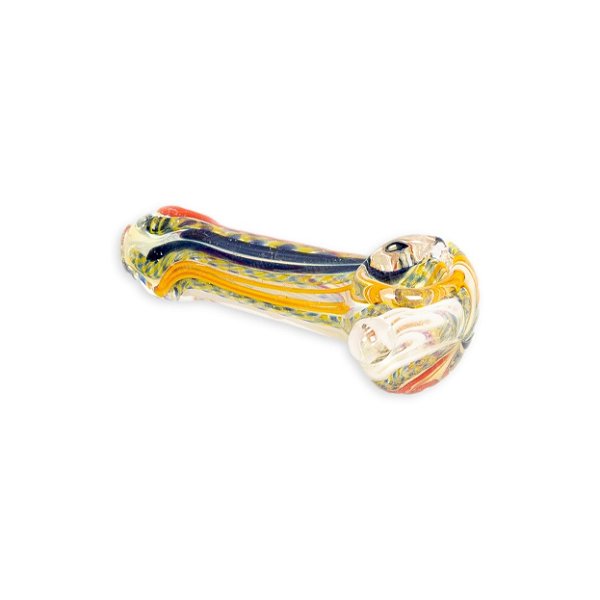Pipe de Vidro Squadafum - Mix Vermelho Azul Laranja