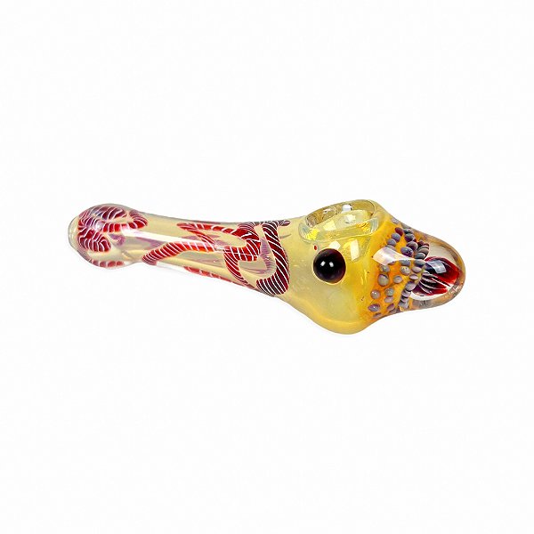 Pipe de Vidro Coral - Mix Amarelo Vinho Branco