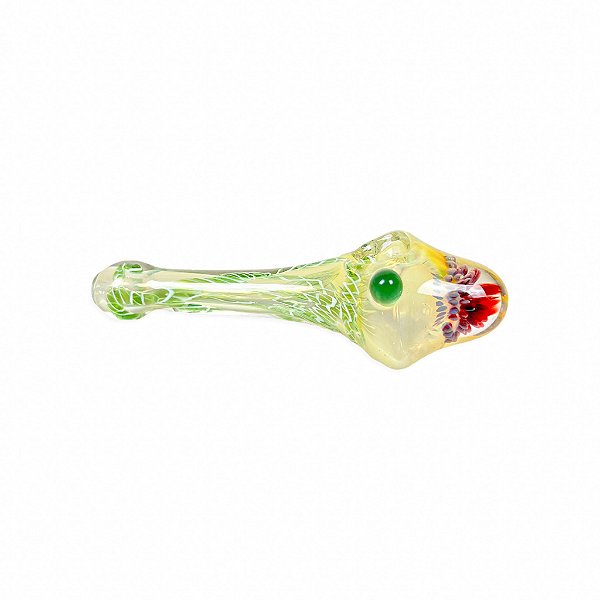 Pipe de Vidro Coral - Mix Verde Vinho Branco