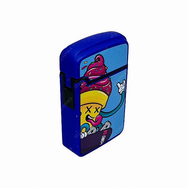 Isqueiro Maçarico Zengaz Ice Cream Skater - Azul