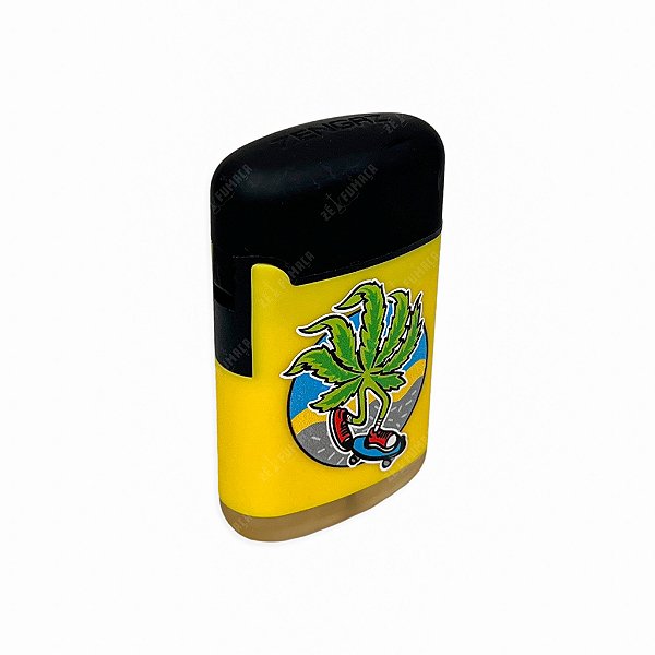 Isqueiro Maçarico Zengaz Hemp Skate - Mix Amarelo Preto