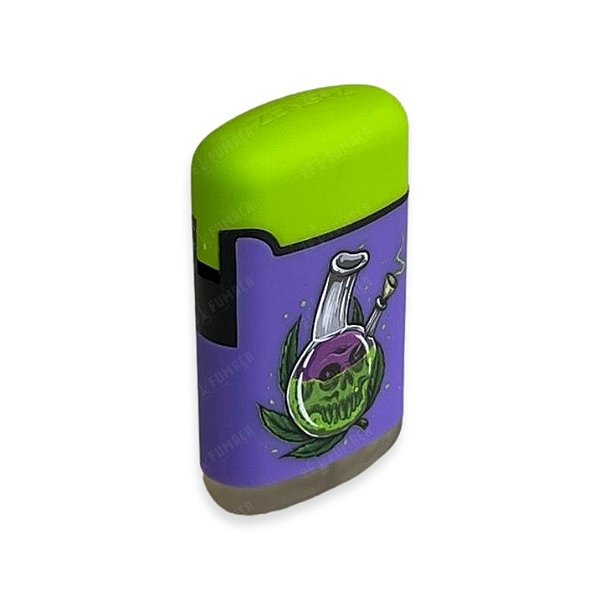 Isqueiro Maçarico Zengaz Hemp Bong - Mix Roxo Verde