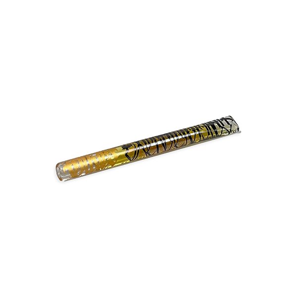 Piteira de Vidro Longa Oikos Grafite 6 mm  - Mix Amarelo Preto