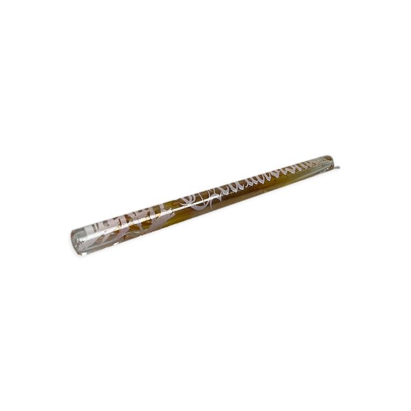 Piteira de Vidro Longa Oikos Grafite 6 mm  - Branco