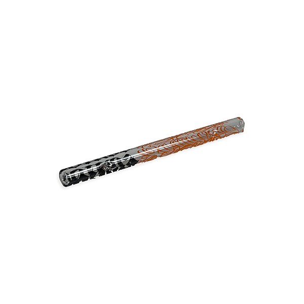 Piteira de Vidro Longa Oikos Grafite 6 mm  - Mix Transparente Laranja