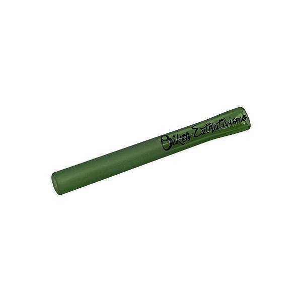 Piteira de Vidro Longa Oikos 7 mm - Verde Fosco