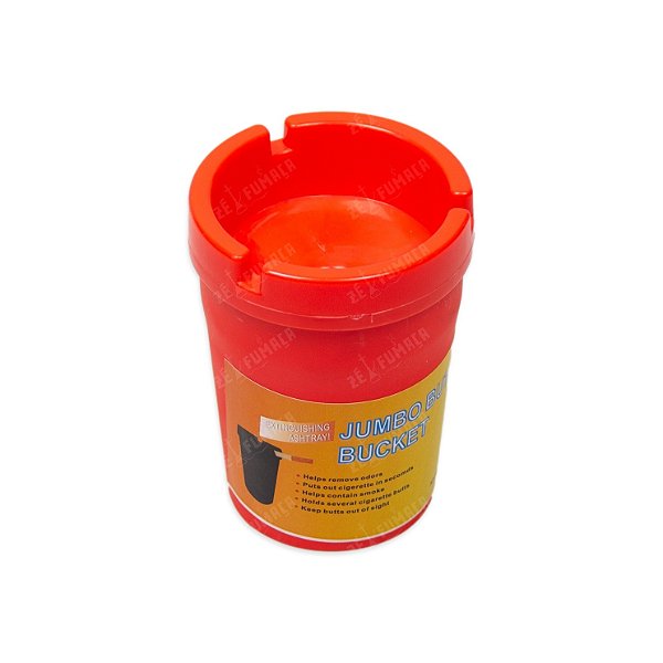 Cinzeiro Para Carro Copo Jumbo Butt Bucket - Vermelho II