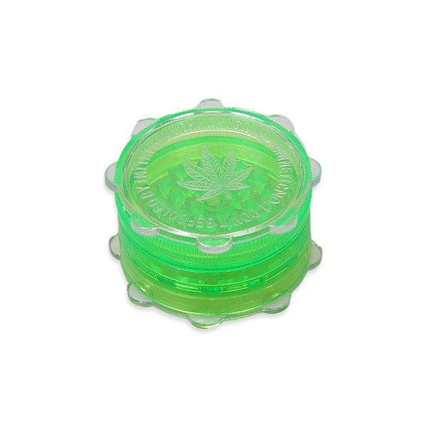 Dichavador de Acrílico Grande Hemp - Mix Transparente Verde Claro