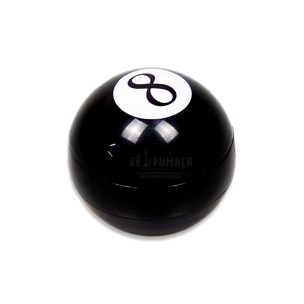 Dichavador de Metal Bola 8 - Preto