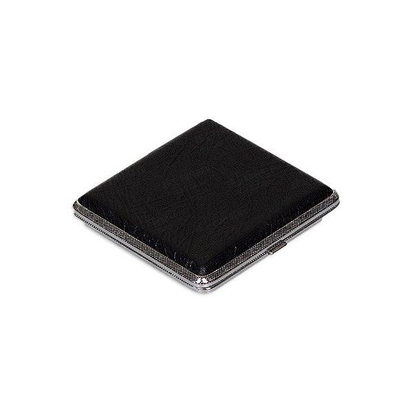 Cigarreira de Alumínio - Courino Preto VII