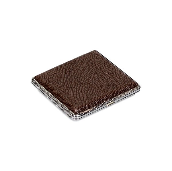 Cigarreira de Alumínio - Courino Marrom II