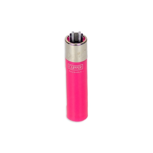 Isqueiro Clipper Grande Translúcido - Rosa