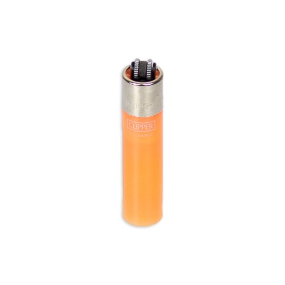 Isqueiro Clipper Grande Translúcido - Laranja