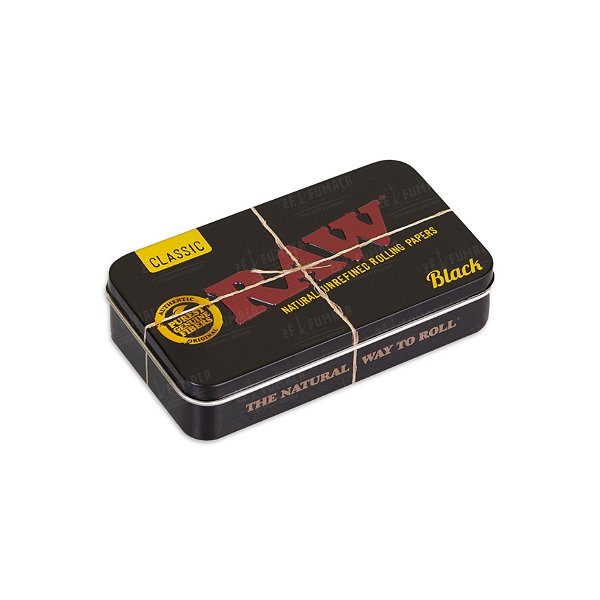 Porta Fumo de Metal Black - RAW