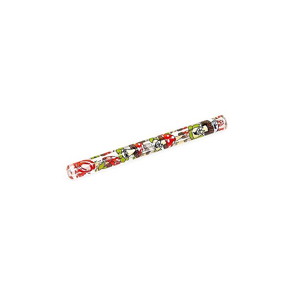 Piteira de Vidro Longa Oikos Cogumelo 6 mm - Vermelho
