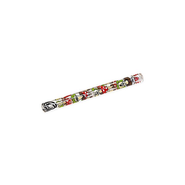 Piteira de Vidro Longa Oikos Cogumelo 6 mm - Preto