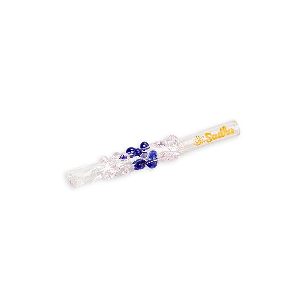 Piteira de Vidro Sadhu 6 mm Anti Stress - Mix Rosa Azul