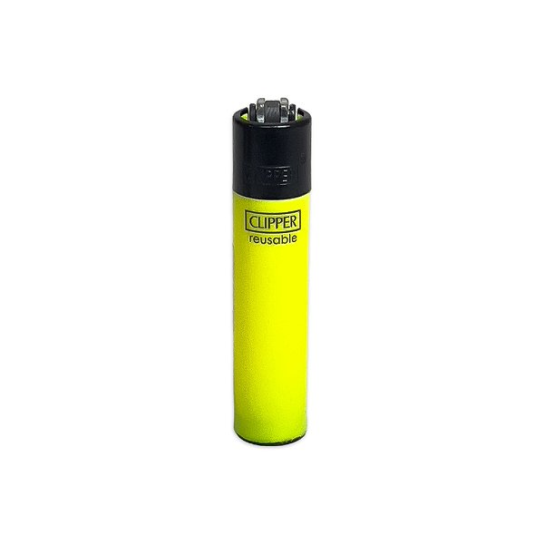 Isqueiro Clipper Grande Neon - Amarelo