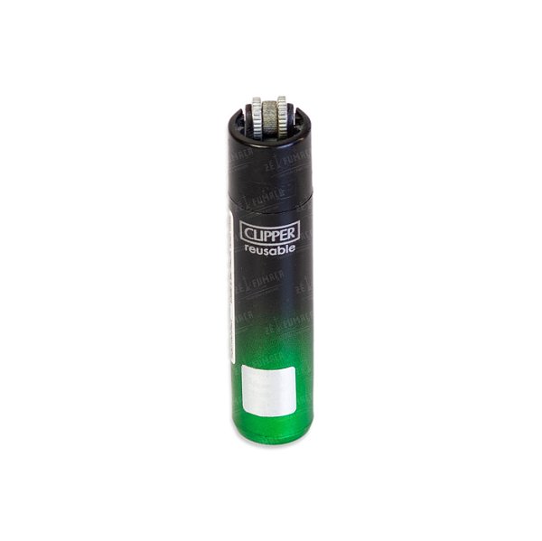 Isqueiro Clipper Grande  - Mix Preto Verde