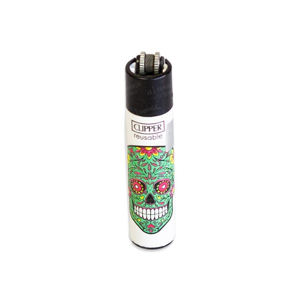 Isqueiro Grande Clipper - Caveira Mexicana VI