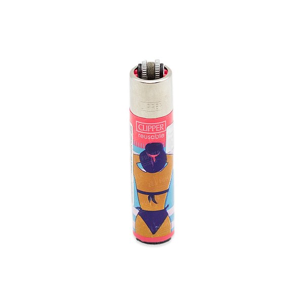 Isqueiro Clipper Grande Verão Vintage - Rosa