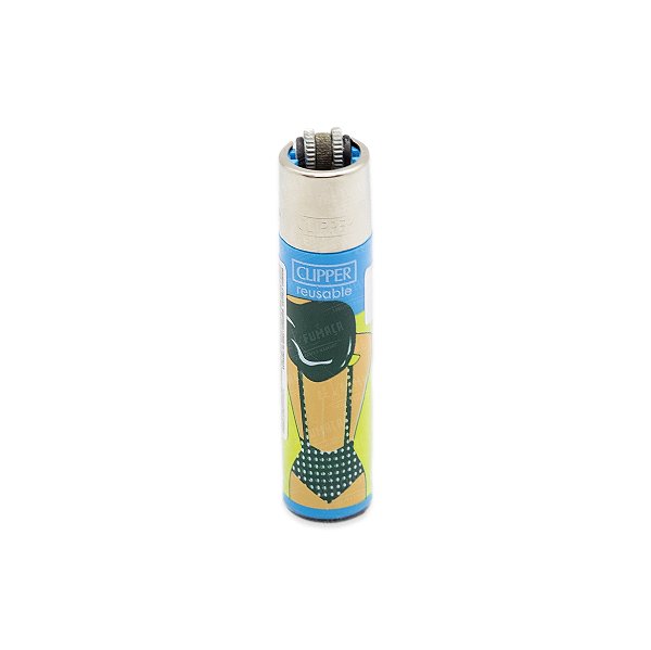 Isqueiro Clipper Grande Verão Vintage - Azul