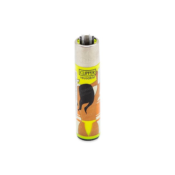 Isqueiro Clipper Grande Verão Vintage - Amarelo