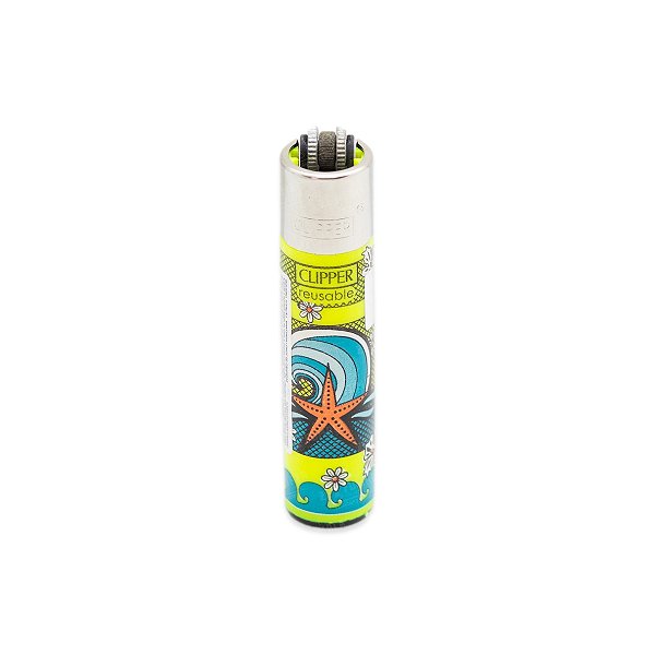 Isqueiro Clipper Grande Holidays 3A - Amarelo